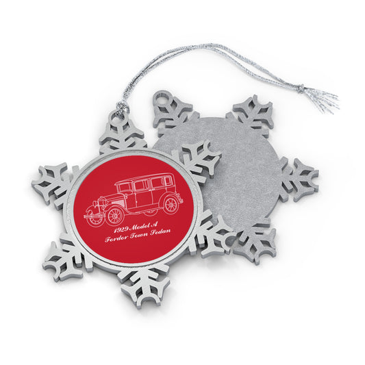 1929 Fordor Town Sedan Snowflake Ornament