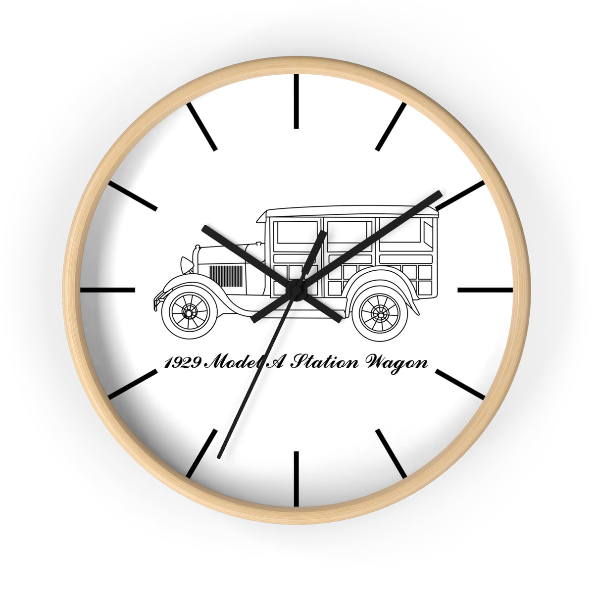 1929 Station Wagon Wall Clock
