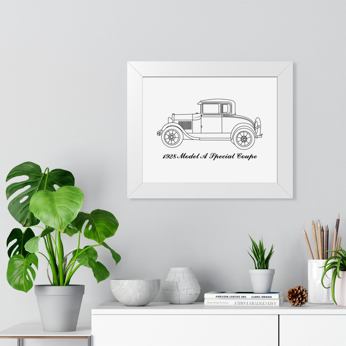 1928 Special Coupe Framed Drawing