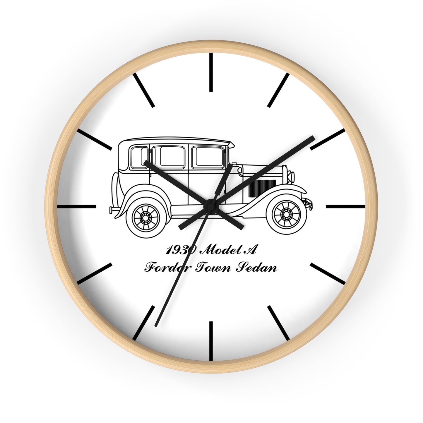 1930 Fordor Town Sedan Wall Clock
