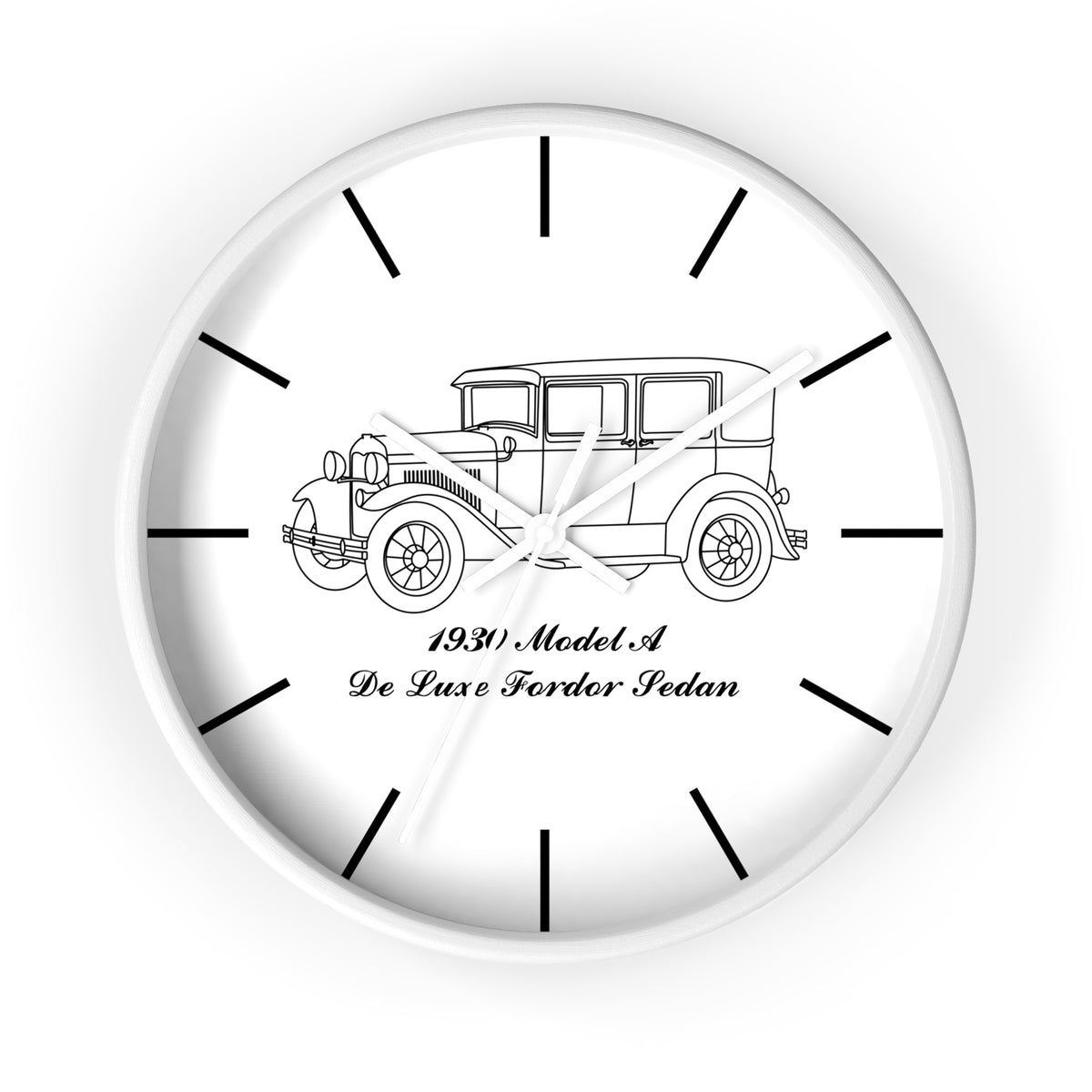 1930 De Luxe Fordor Sedan Wall Clock