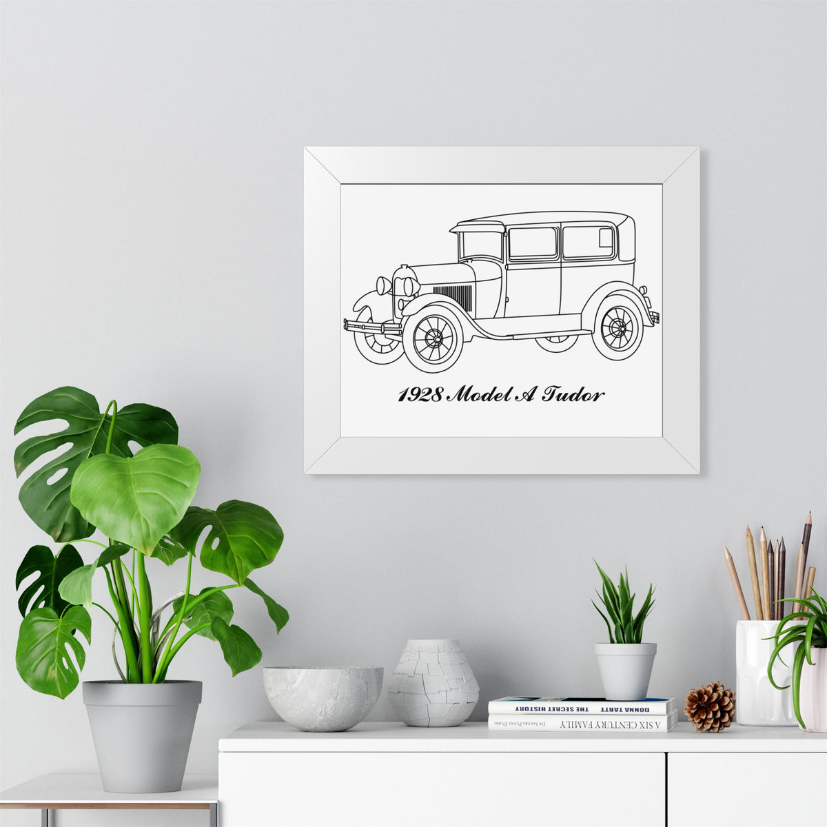 1928 Tudor Framed Drawing