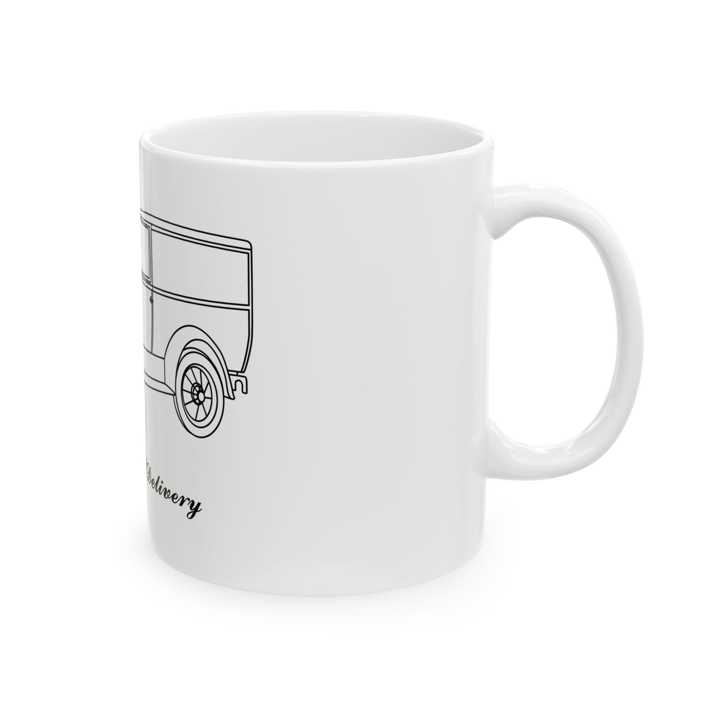 1929 Delivery White Mug