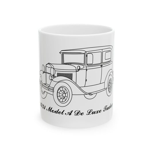 1931 De Luxe Tudor White Mug