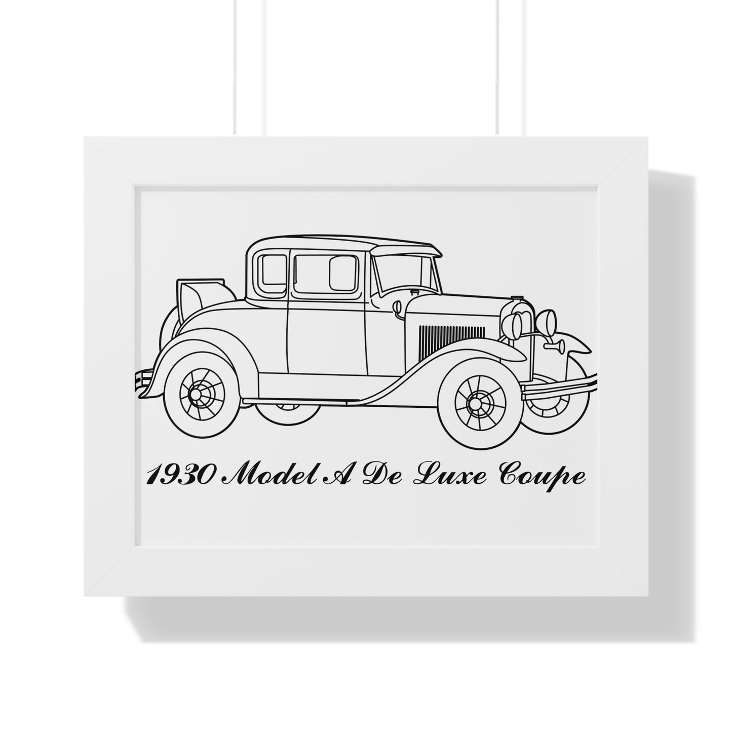 1930 De Luxe Coupe Framed Drawing