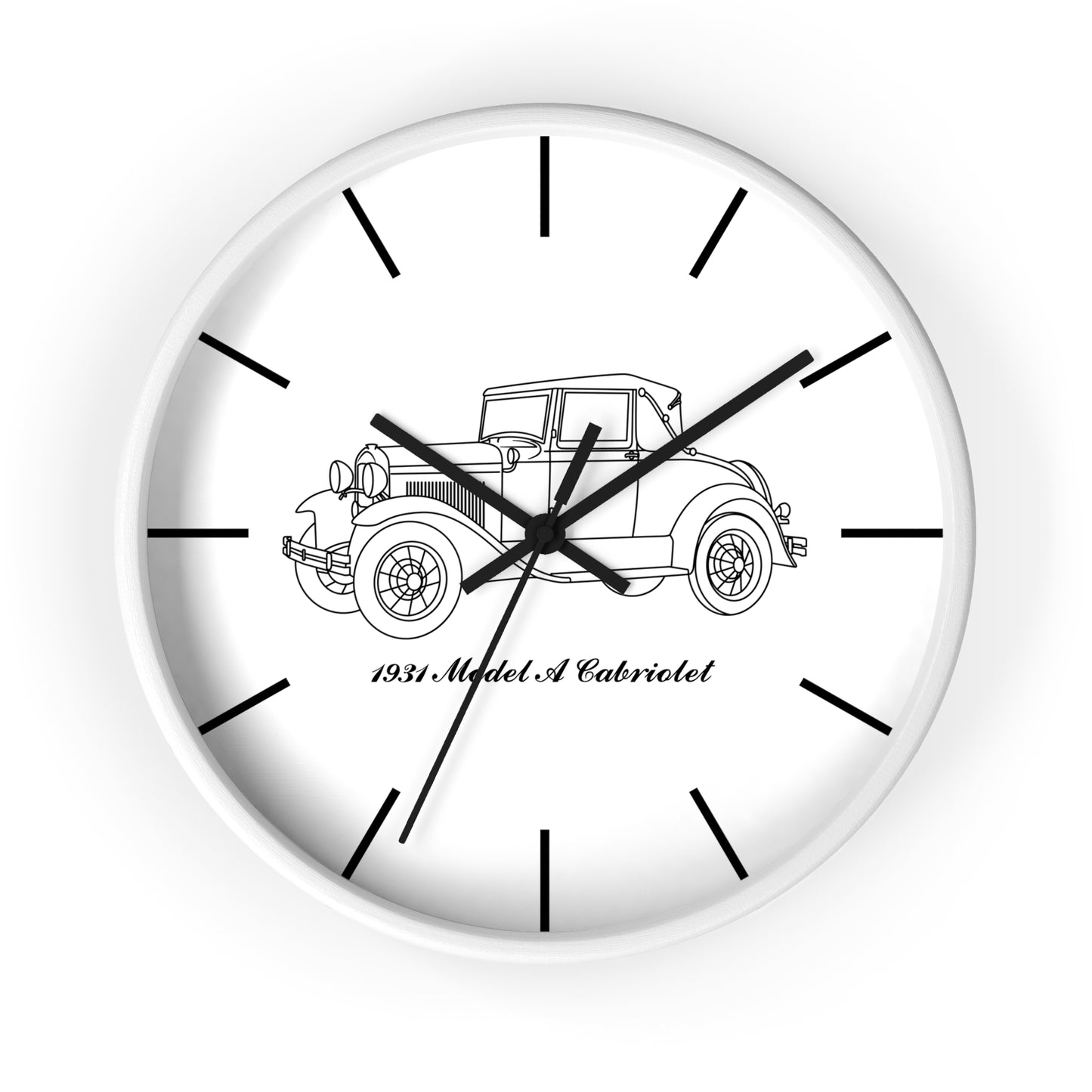 1931 Cabriolet Wall Clock