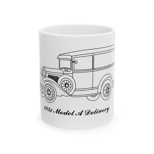 1931 Delivery White Mug