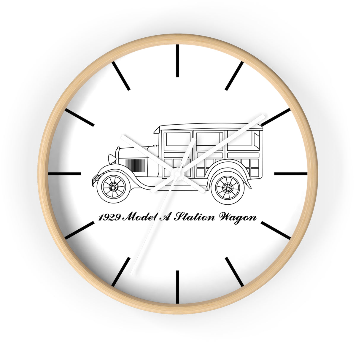1929 Station Wagon Wall Clock
