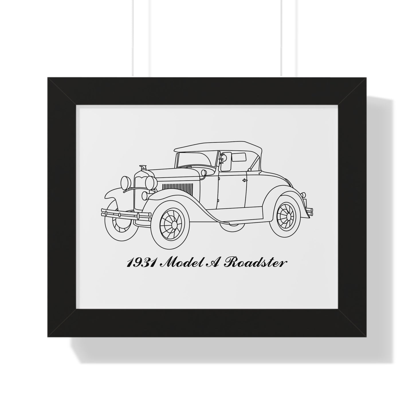 1931 Roadster Framed Drawing