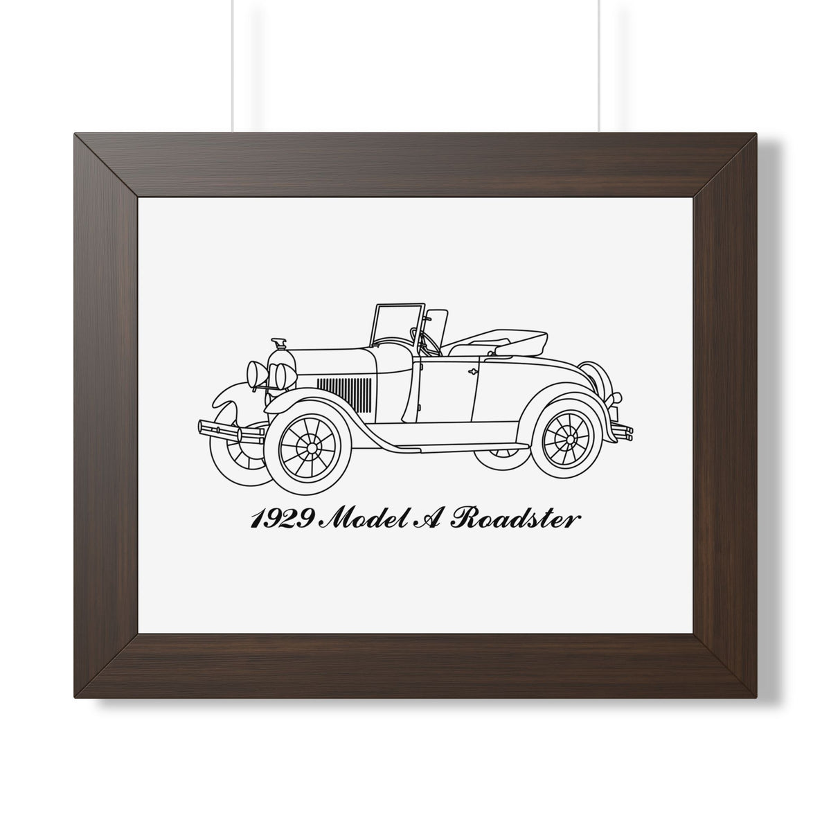 1929 Roadster Framed Drawing