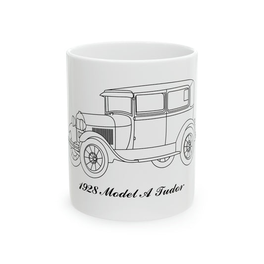 1928 Tudor White Mug