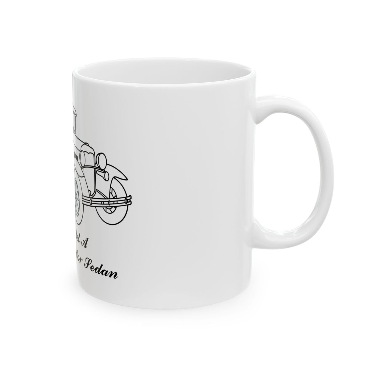 1930 Standard Fordor Sedan White Mug