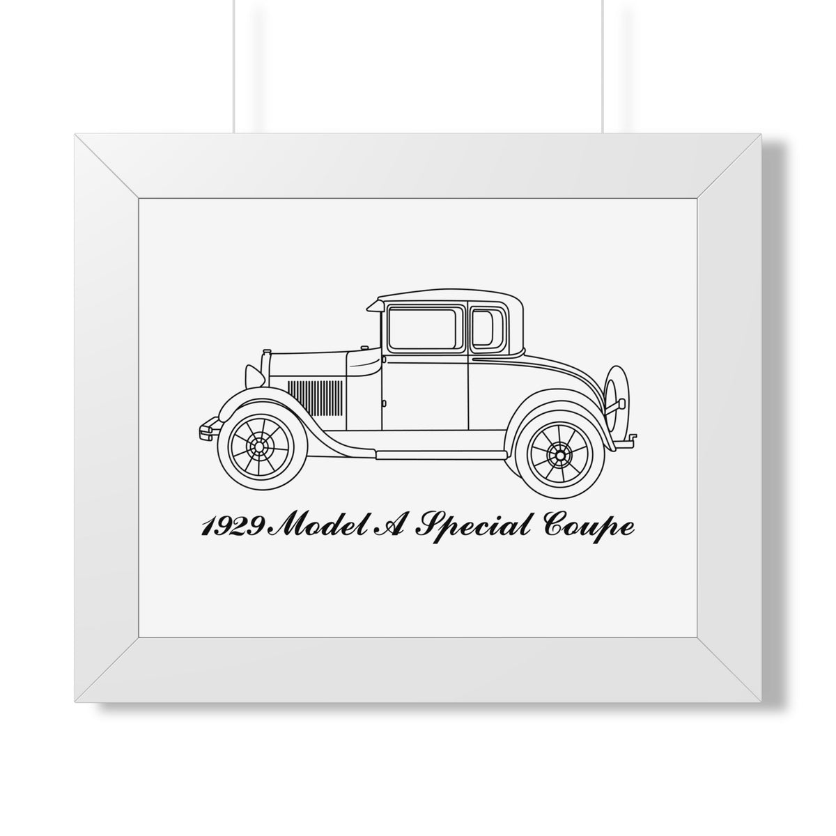1929 Special Coupe Framed Drawing
