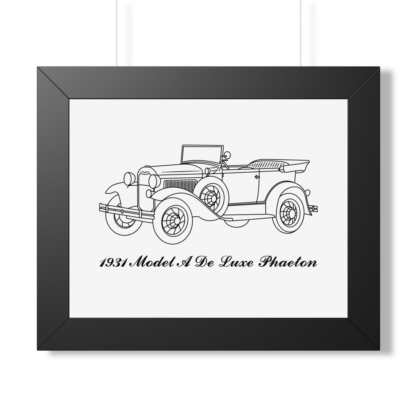 1931 De Luxe Phaeton Framed Drawing