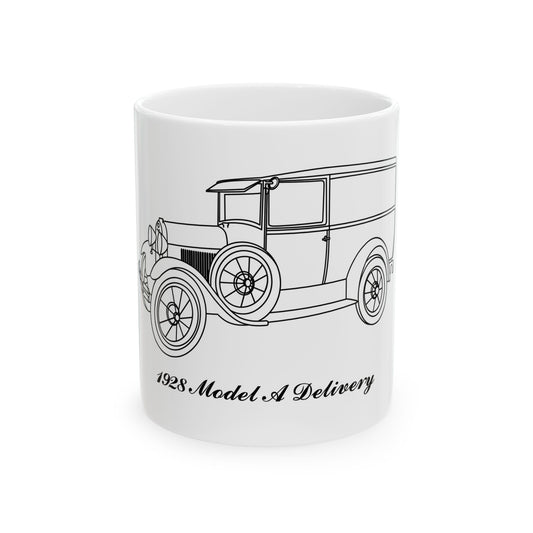 1928 Delivery White Mug