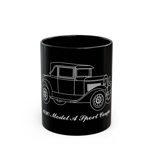 1930 Sport Coupe Black Mug