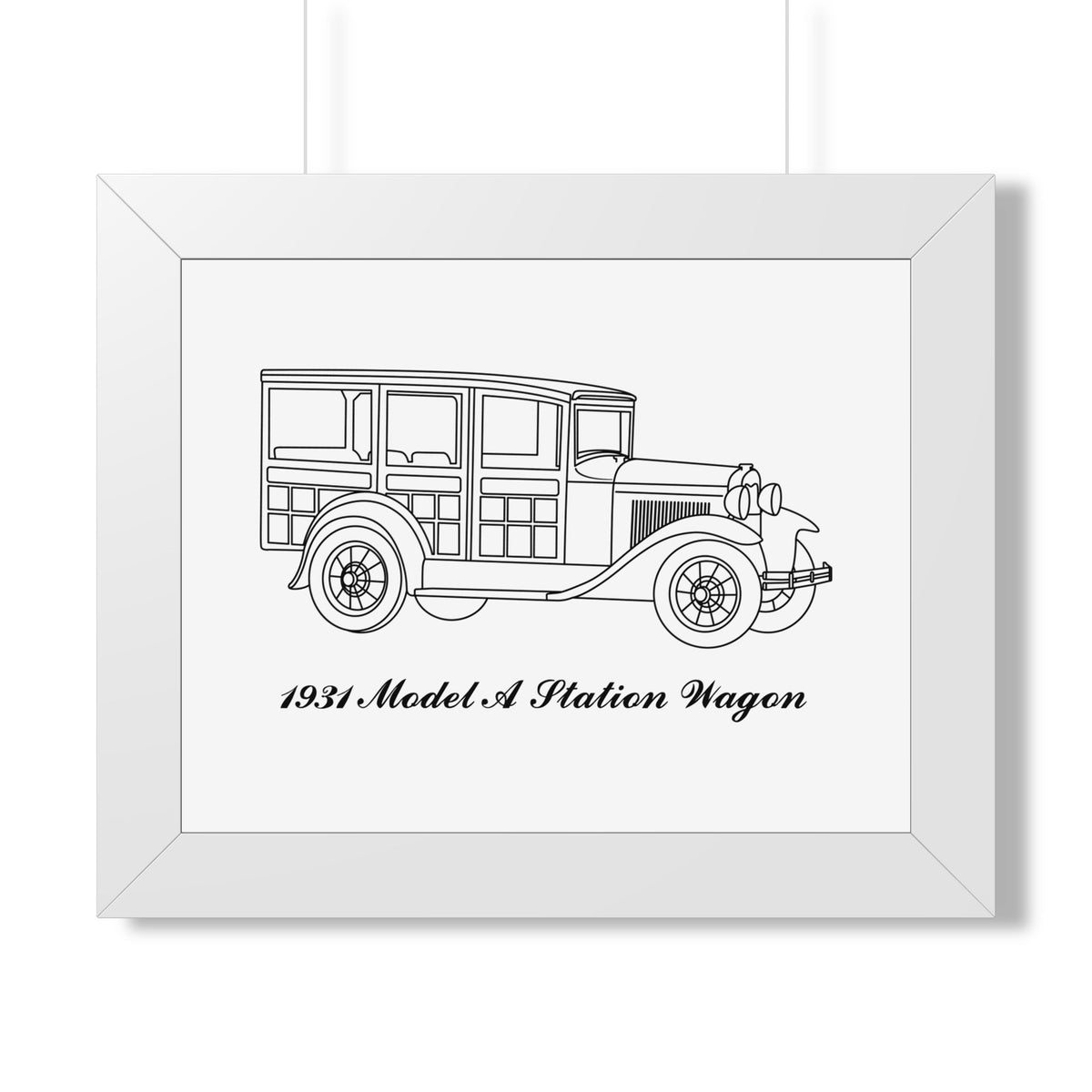 1931 Station Wagon Framed Drawing