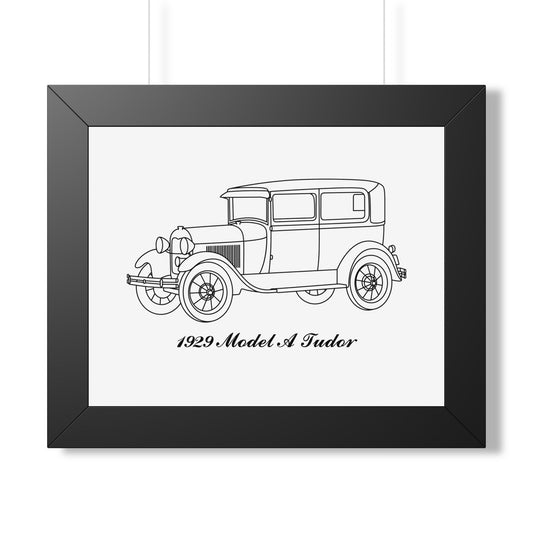 1929 Tudor Framed Drawing