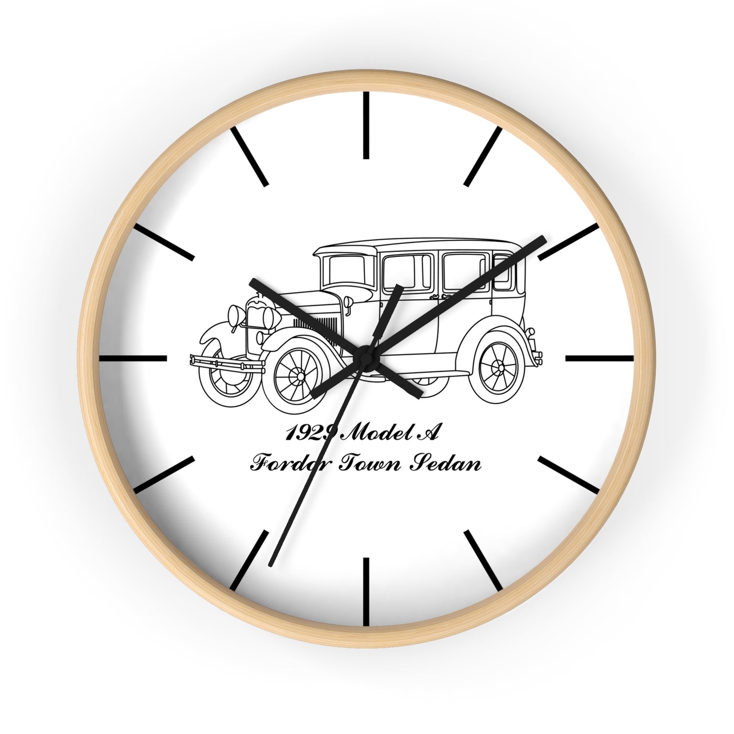 1929 Fordor Town Sedan Wall Clock
