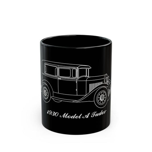 1930 Tudor Black Mug