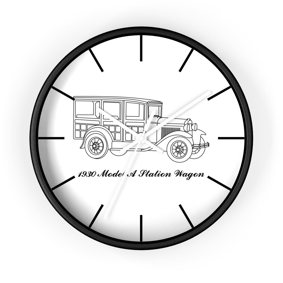 1930 Station Wagon Wall Clock