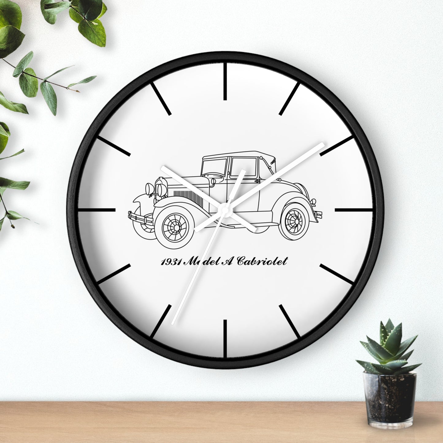 1931 Cabriolet Wall Clock