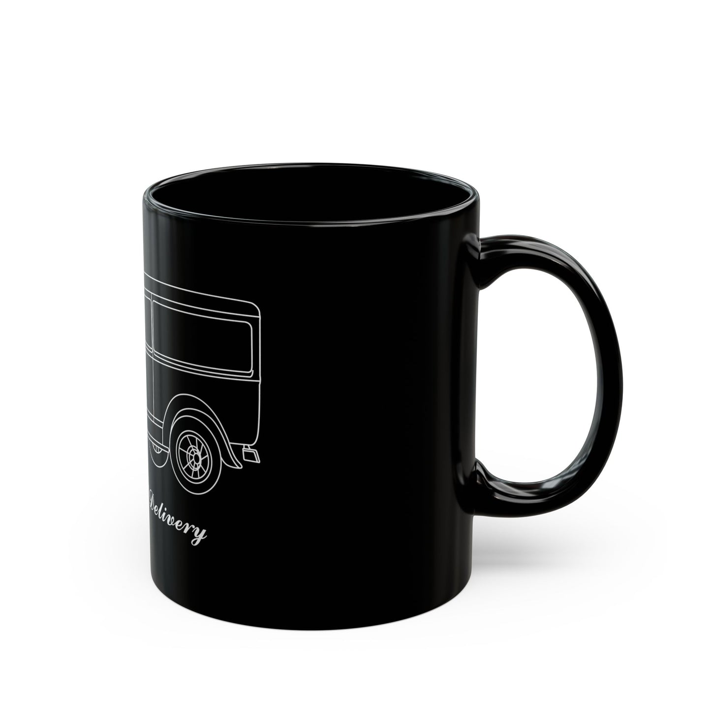1931 Delivery Black Mug