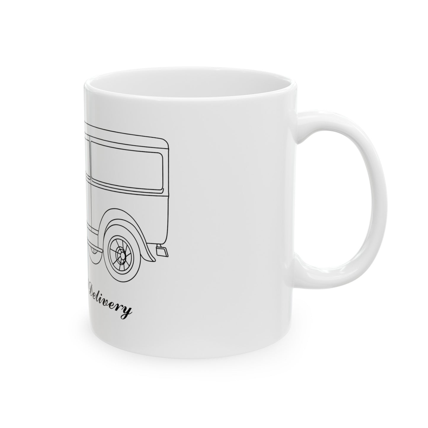 1930 Delivery White Mug