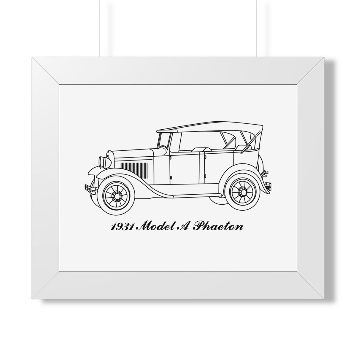 1931 Phaeton Framed Drawing