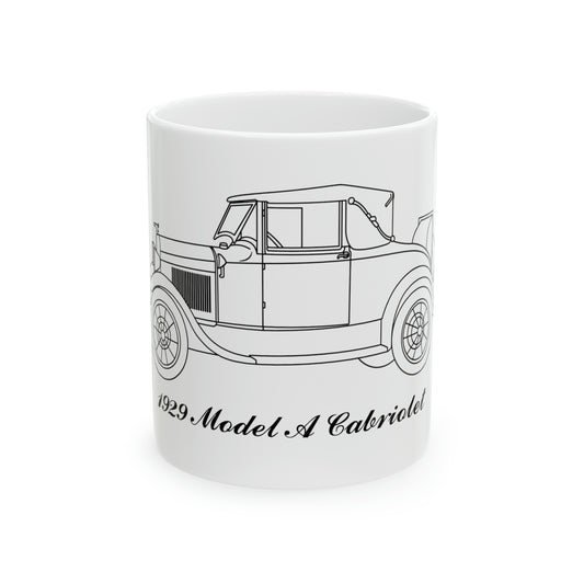 1929 Cabriolet White Mug