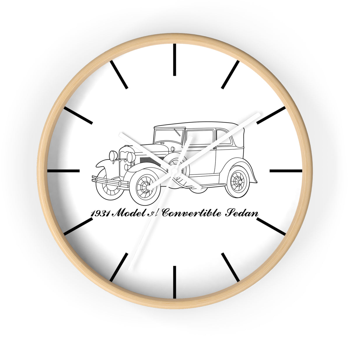 1931 Convertible Sedan Wall Clock