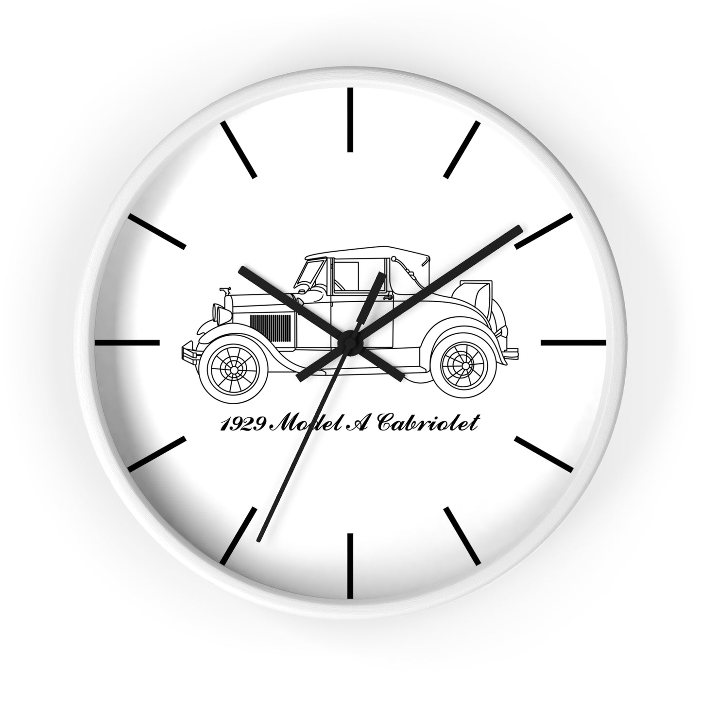 1929 Cabriolet Wall Clock