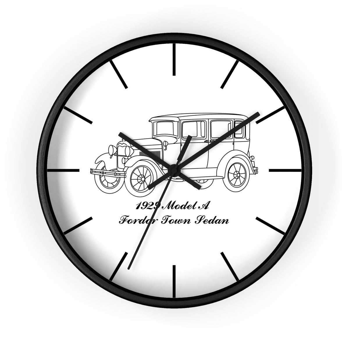 1929 Fordor Town Sedan Wall Clock