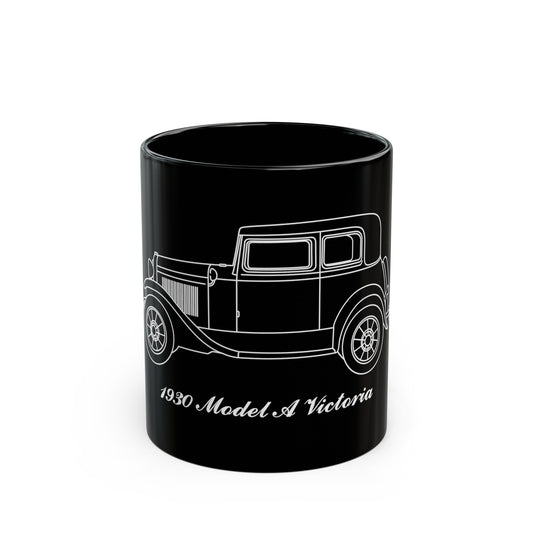 1930 Victoria Black Mug