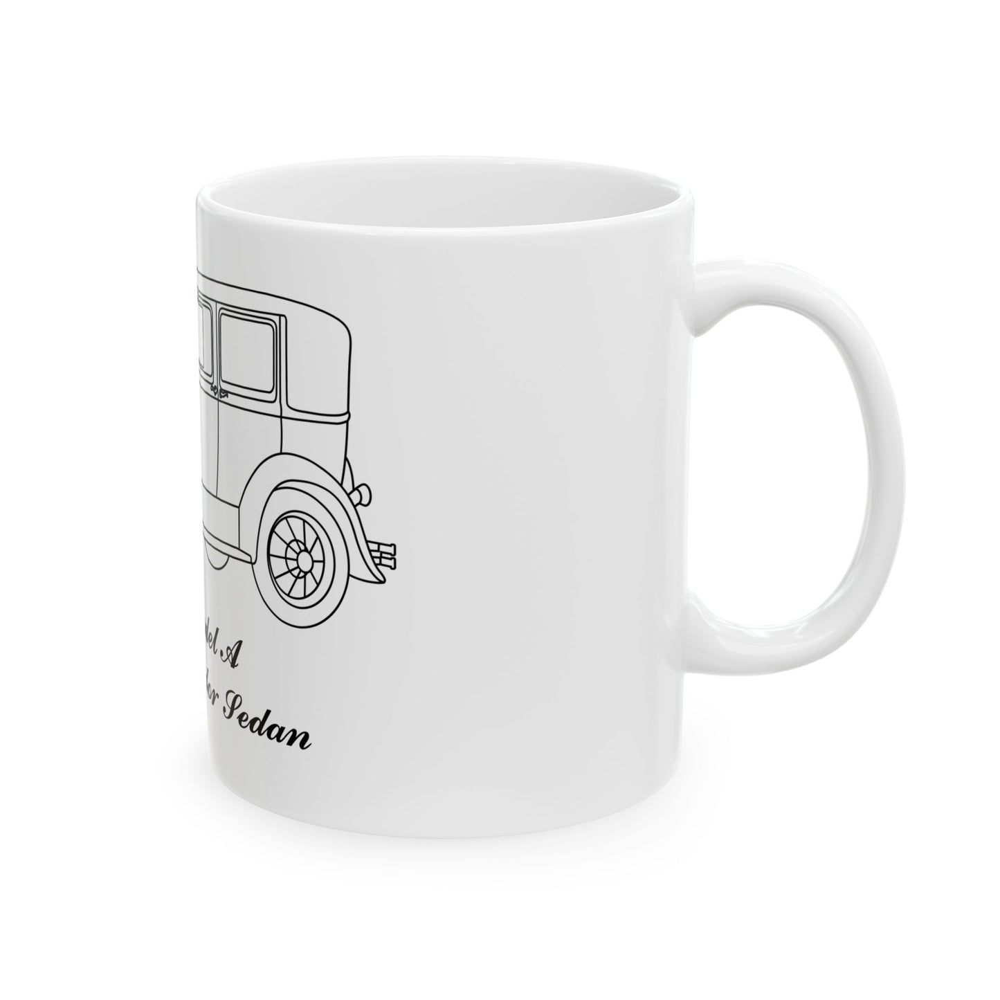 1930 De Luxe Fordor Sedan White Mug