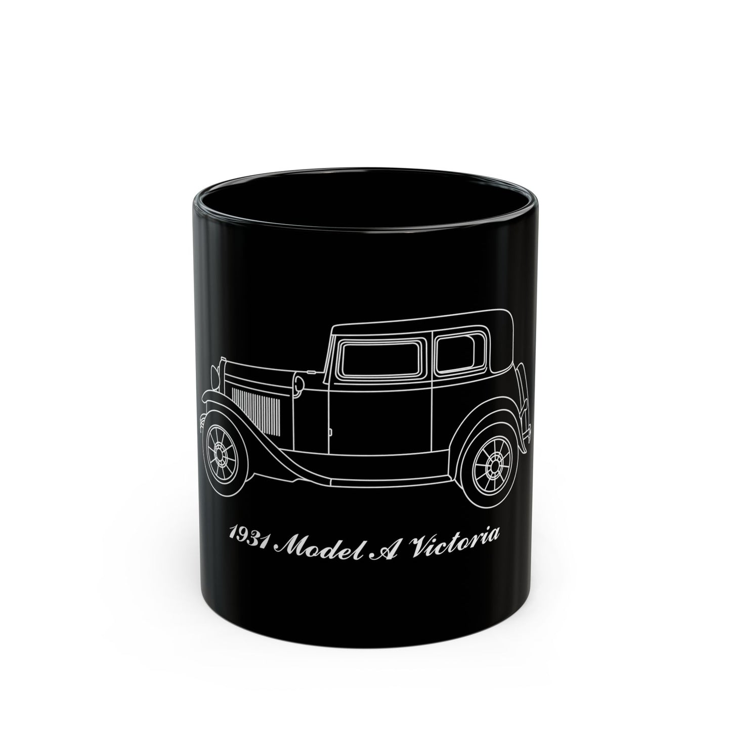 1931 Victoria Black Mug