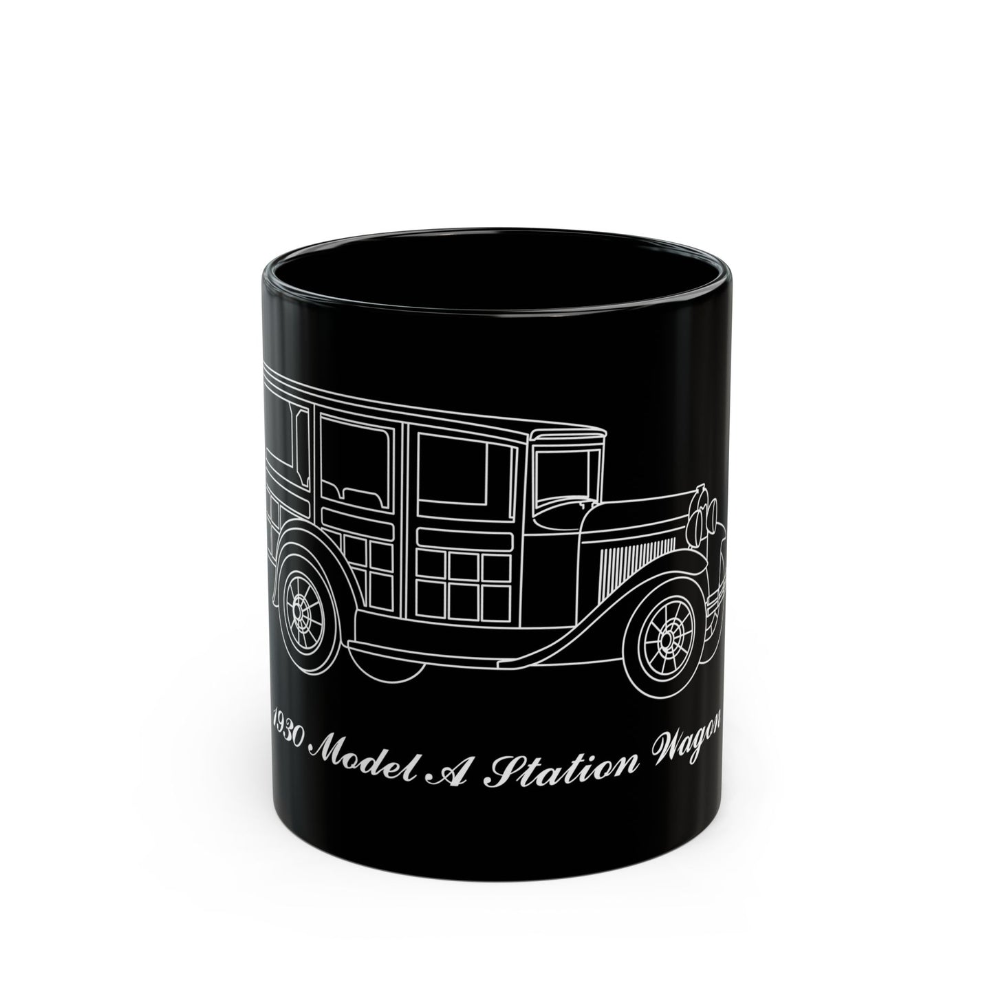 1930 Station Wagon Black Mug