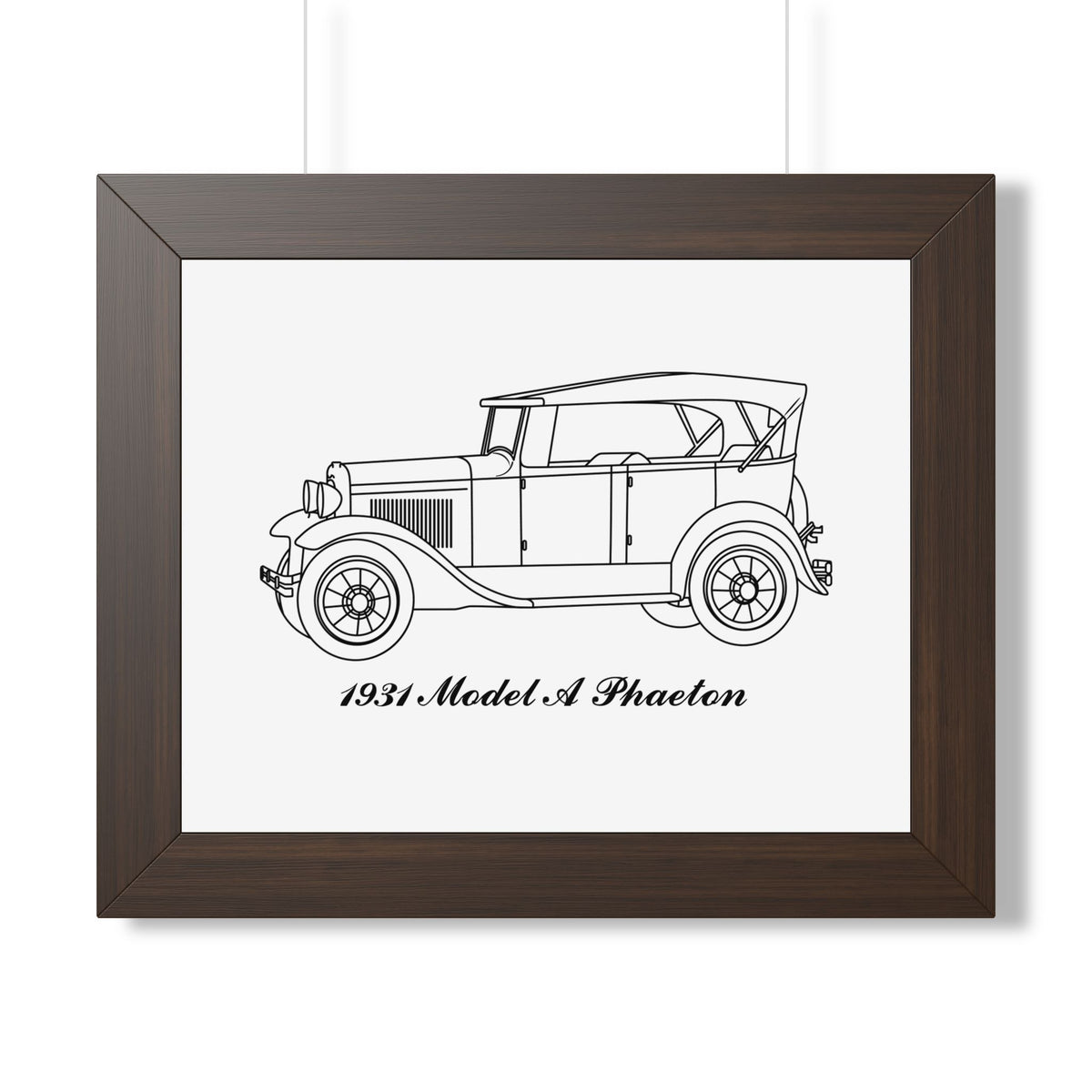 1931 Phaeton Framed Drawing