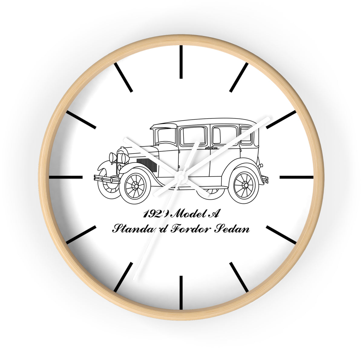 1929 Standard Fordor Sedan (3-Window) Wall Clock
