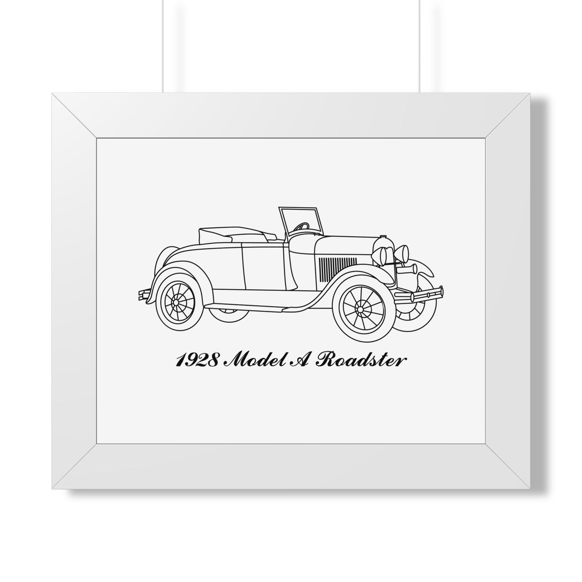 1928 Roadster Framed Drawing