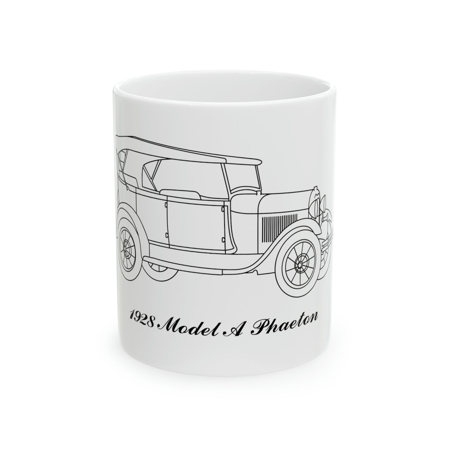 1928 Phaeton White Mug