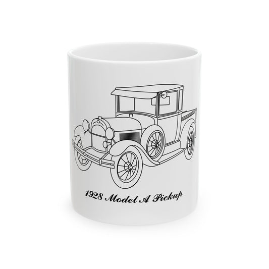 1928 Pickup White Mug