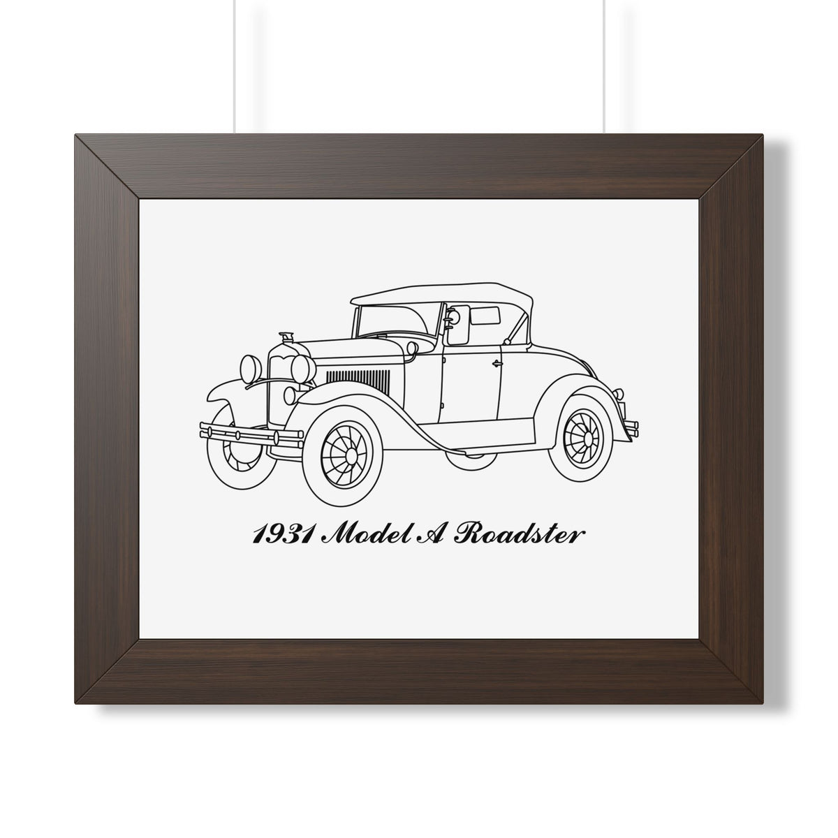 1931 Roadster Framed Drawing