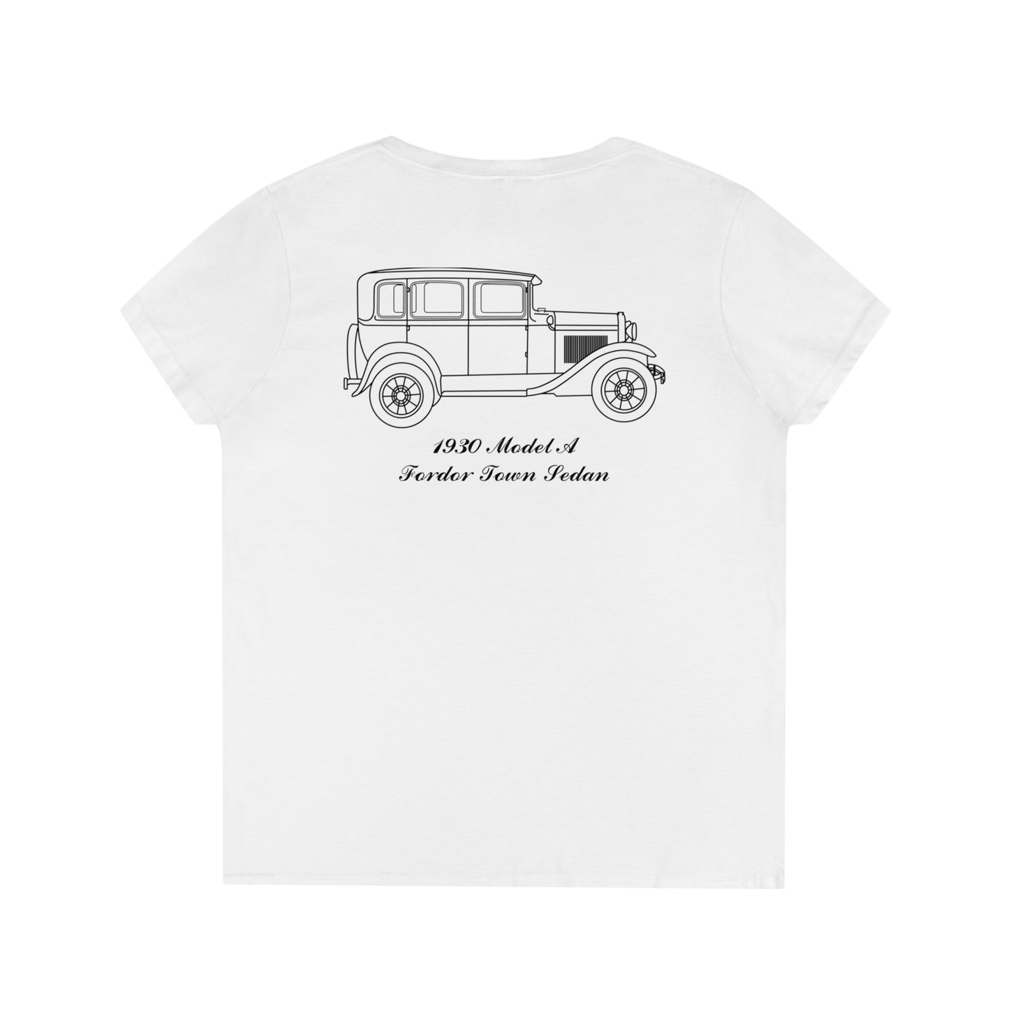 1930 Fordor Town Sedan Women's V-Neck Shirt
