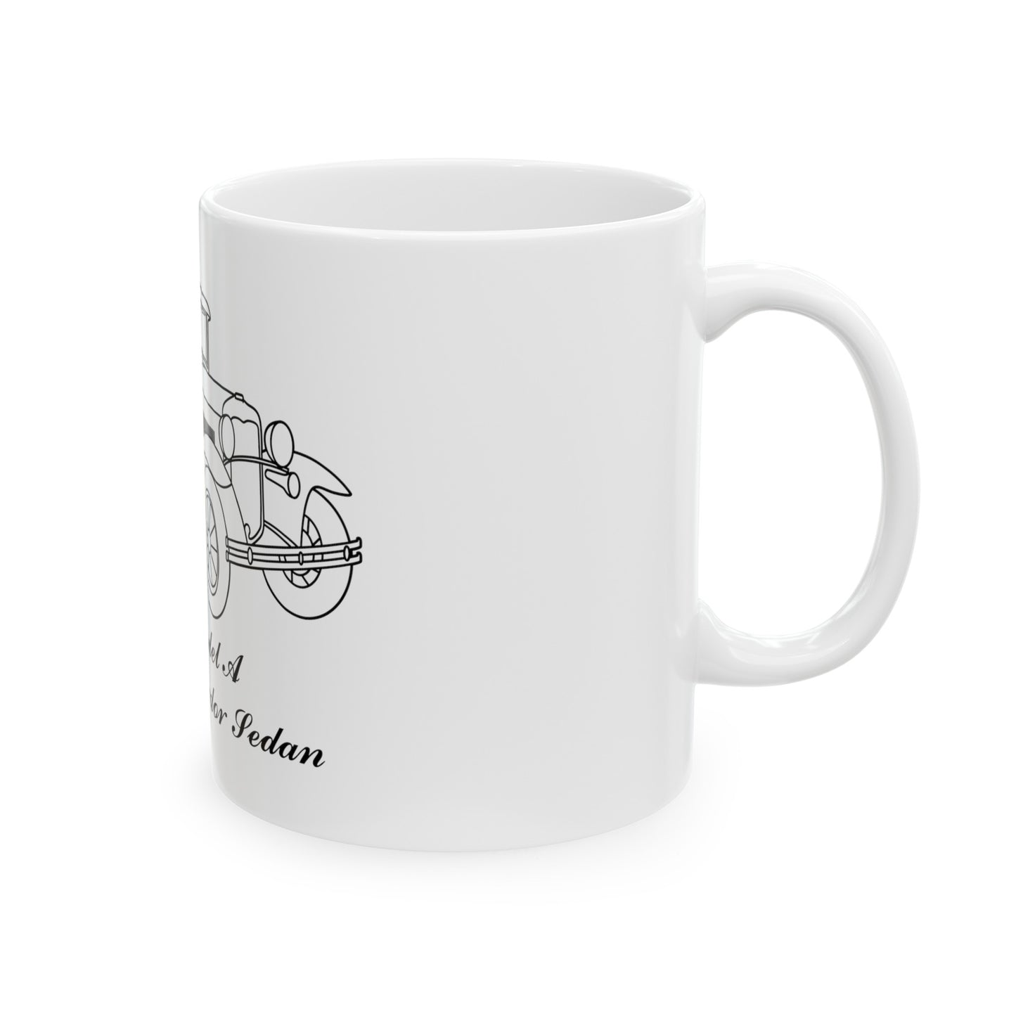 1930 Standard Fordor Sedan White Mug