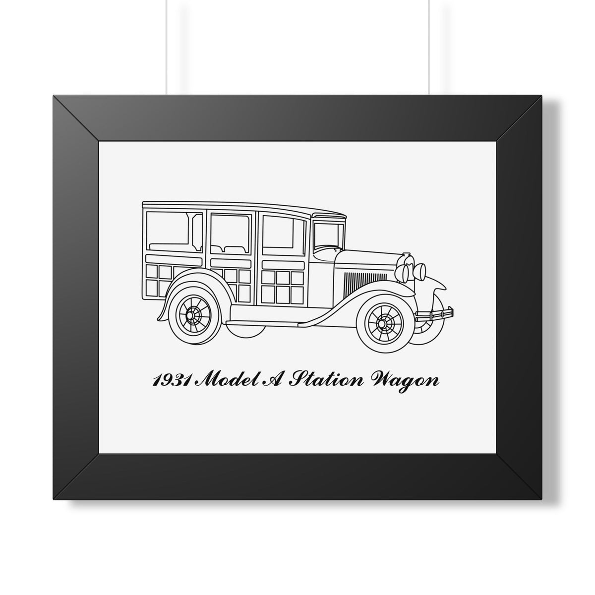 1931 Station Wagon Framed Drawing