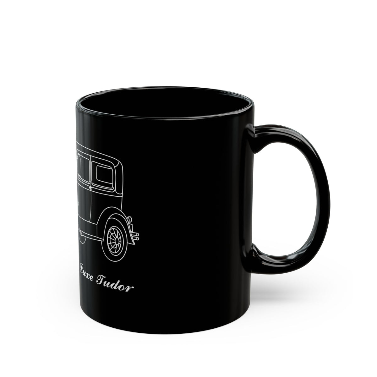 1931 De Luxe Tudor Black Mug