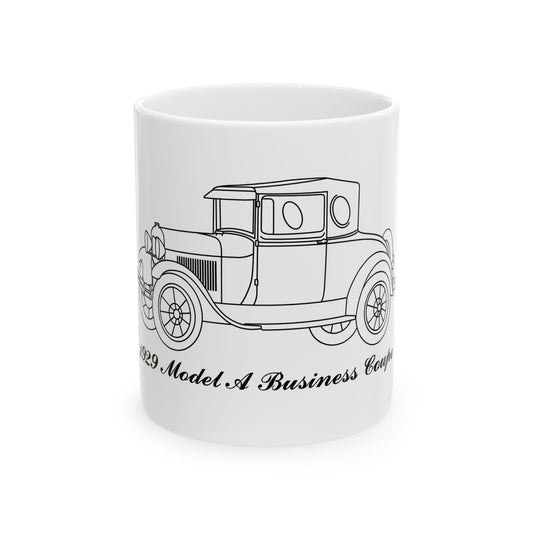 1929 Business Coupe White Mug