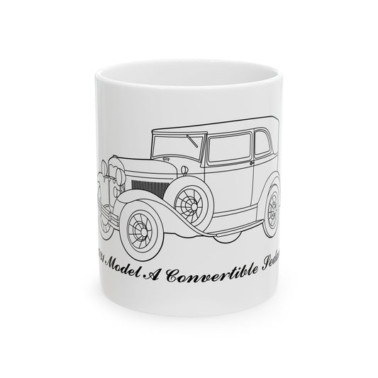 1931 Convertible Sedan White Mug