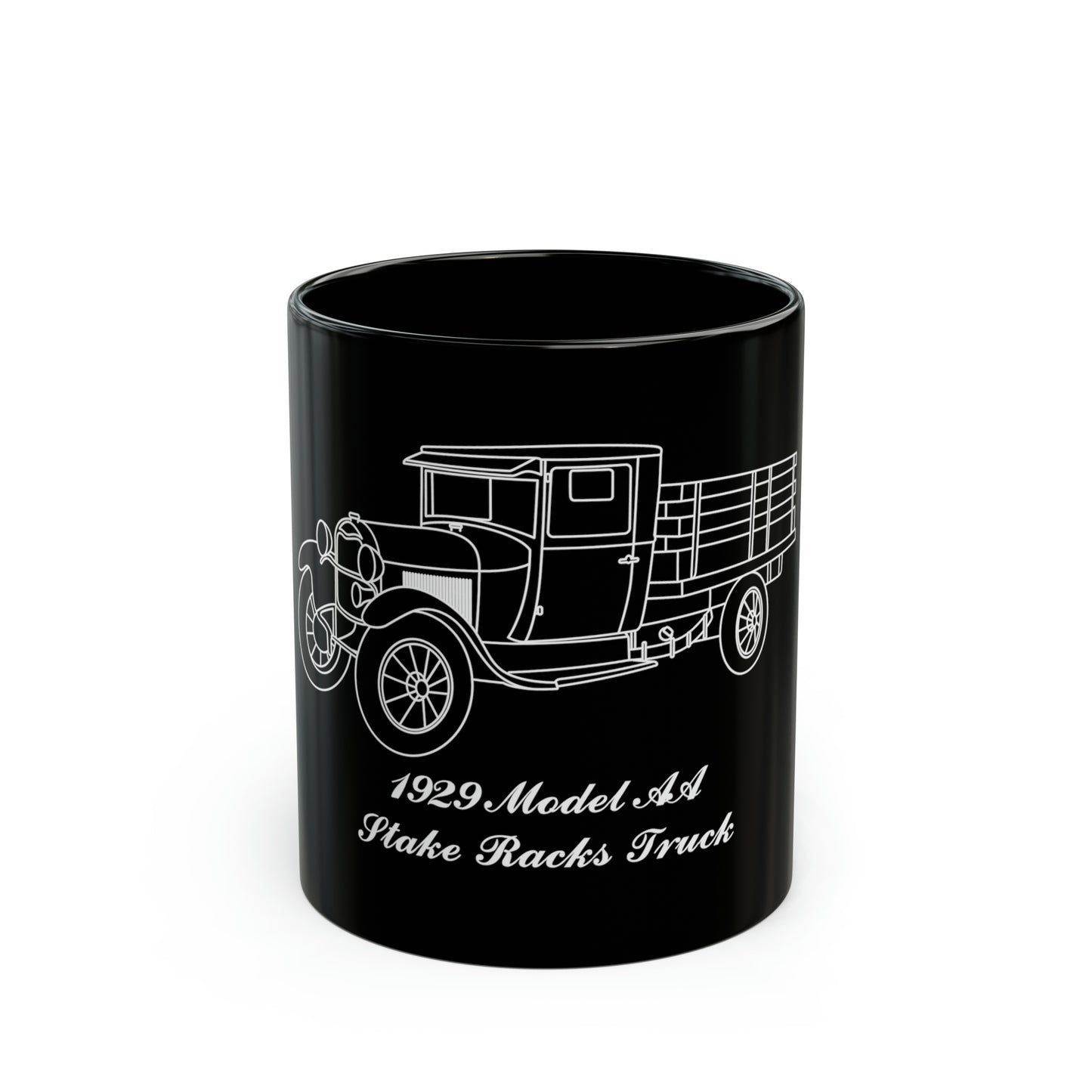 1929 AA Stake Racks Black Mug